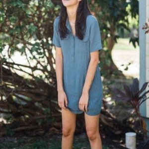 NWT UO Lou Collared Mini Shirt Dress
